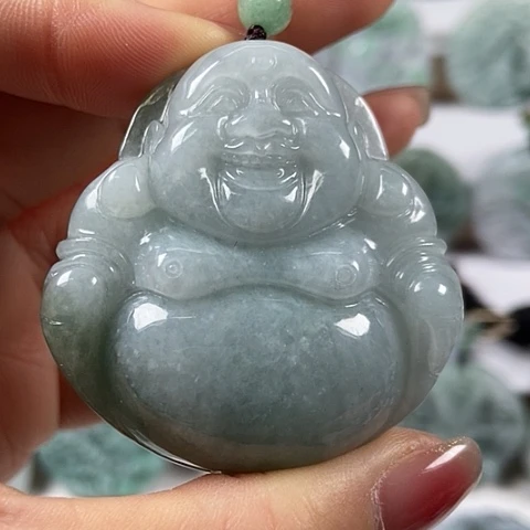 翡翠颈饰未镶嵌大佛福利