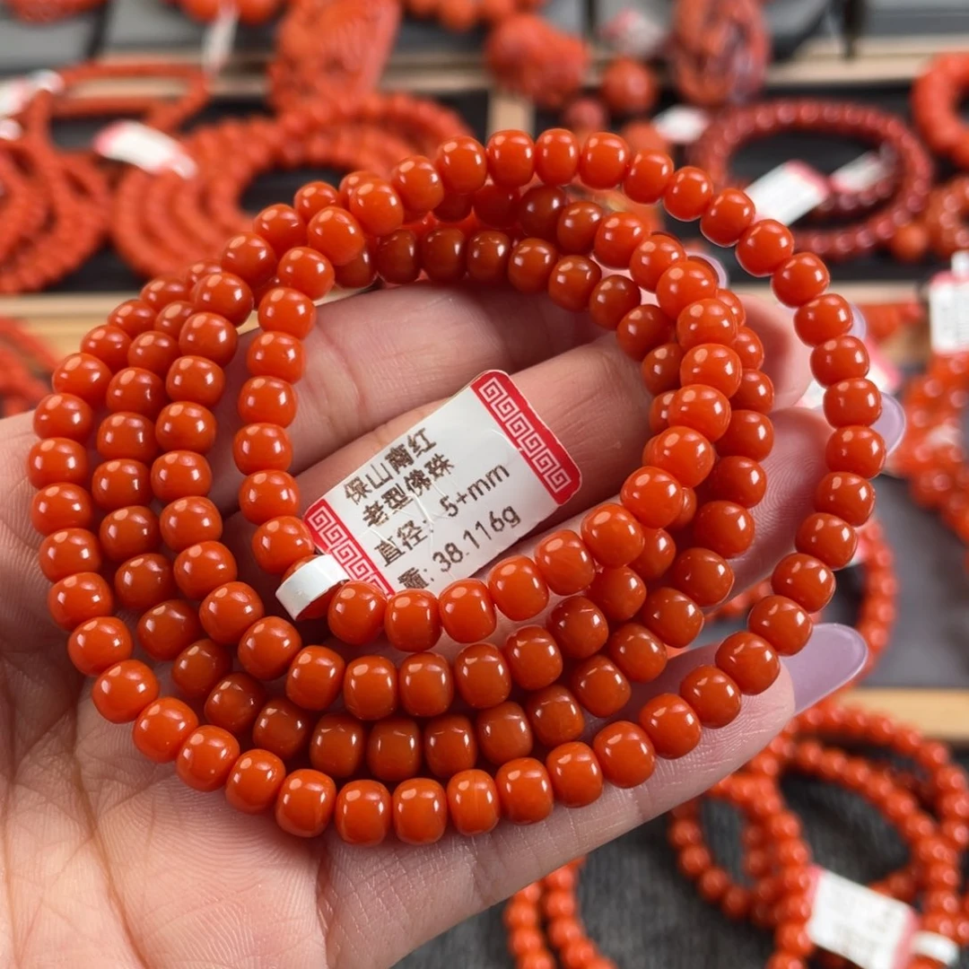 南红玛瑙未镶嵌5➕保山南红高抛老型多圈