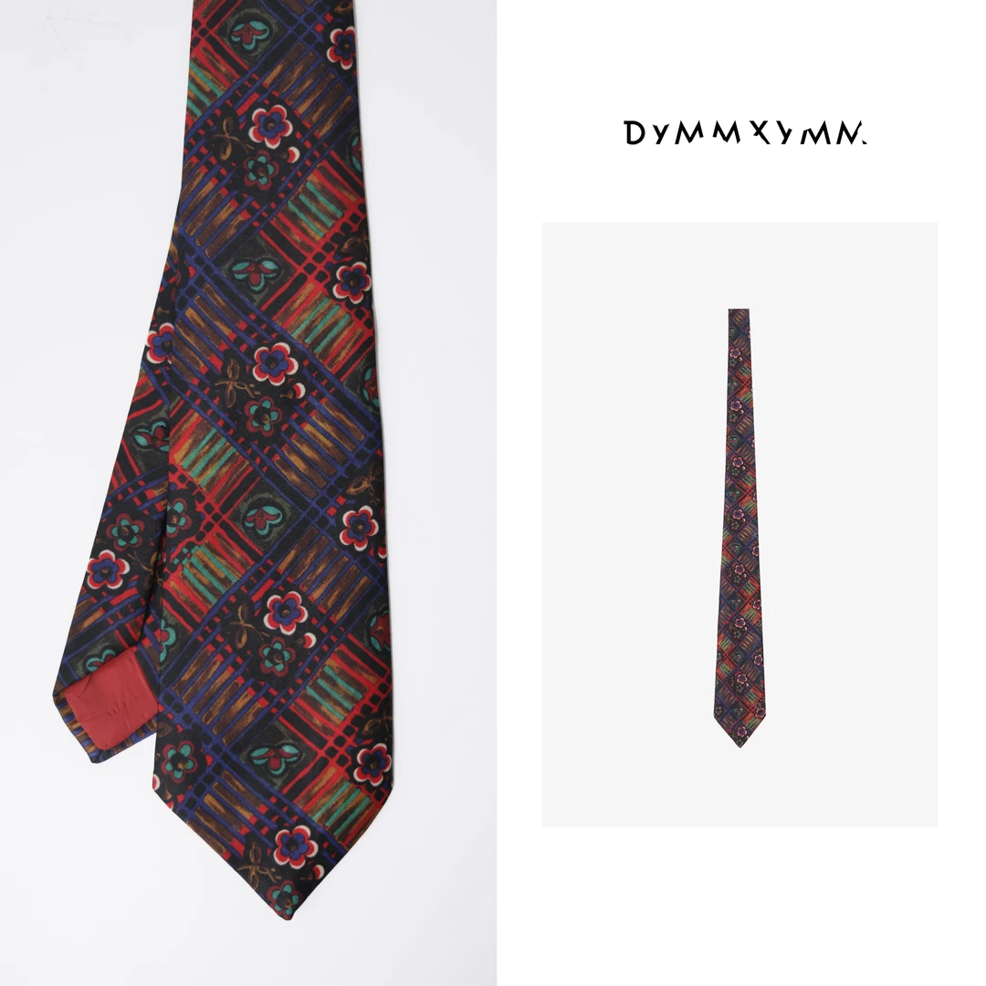 【DYMMXYMM】-主理人推荐时尚小花朵领带搭配上衣-5SS6176