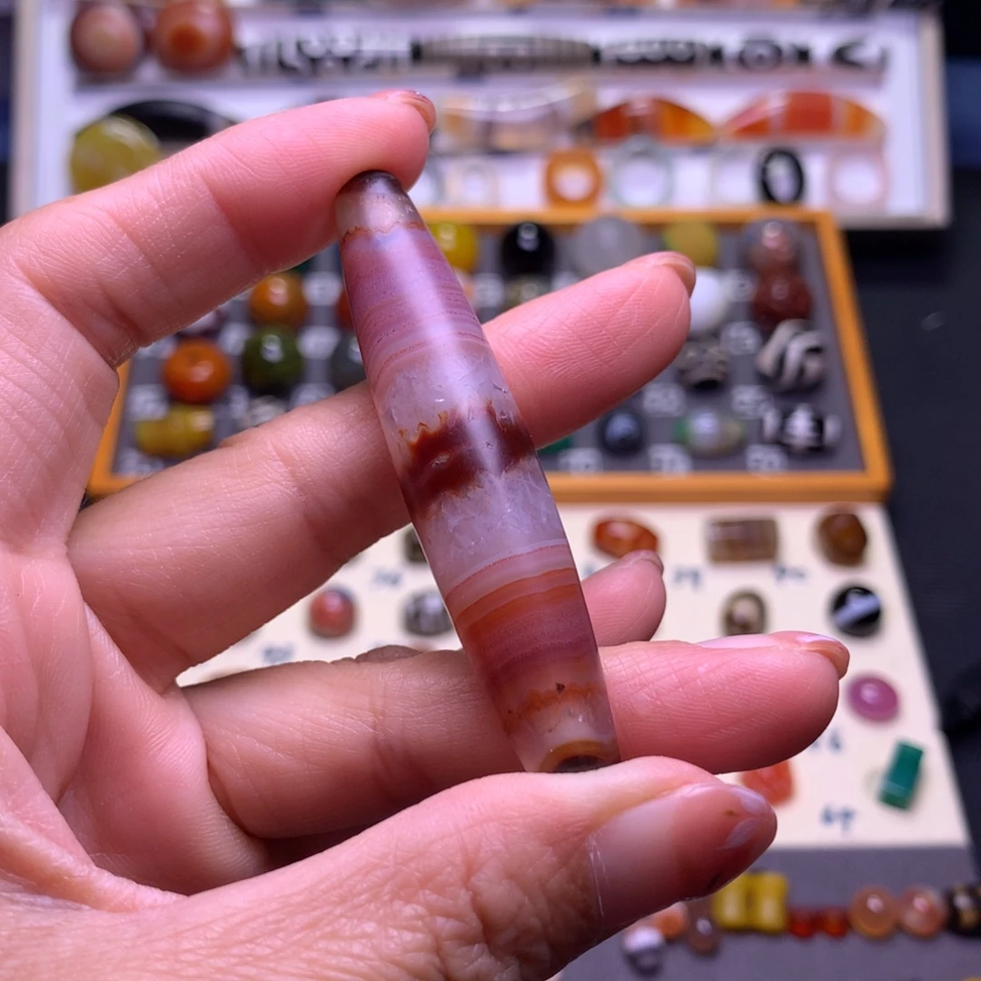 噜***了玛瑙/玉髓未镶嵌颈饰