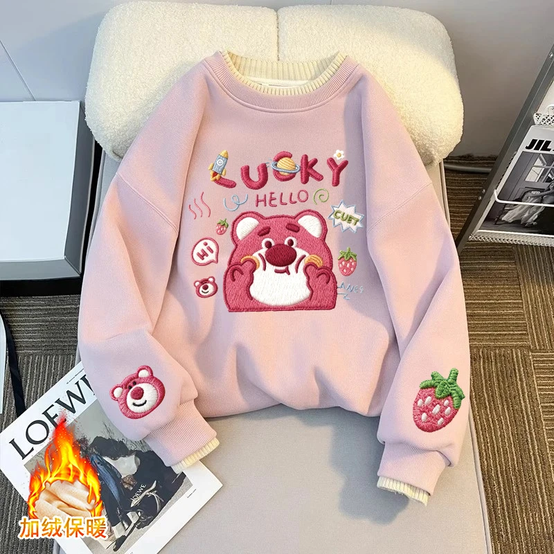 女童圆领卫衣2025新款儿童休闲印花上衣女孩秋季洋气百搭卫衣女童