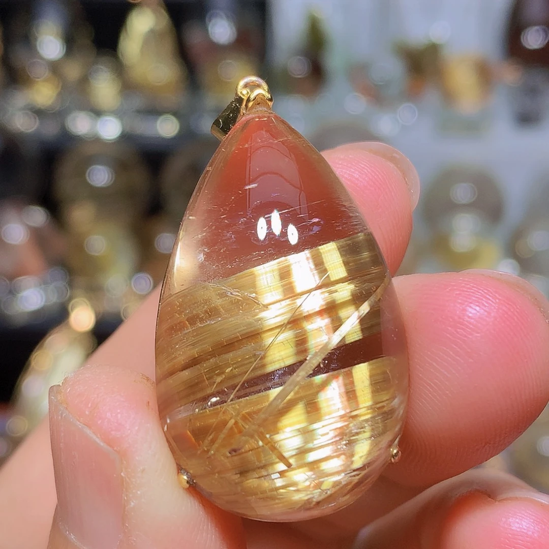 水晶珠宝半成品银S925镀金镶嵌定制款