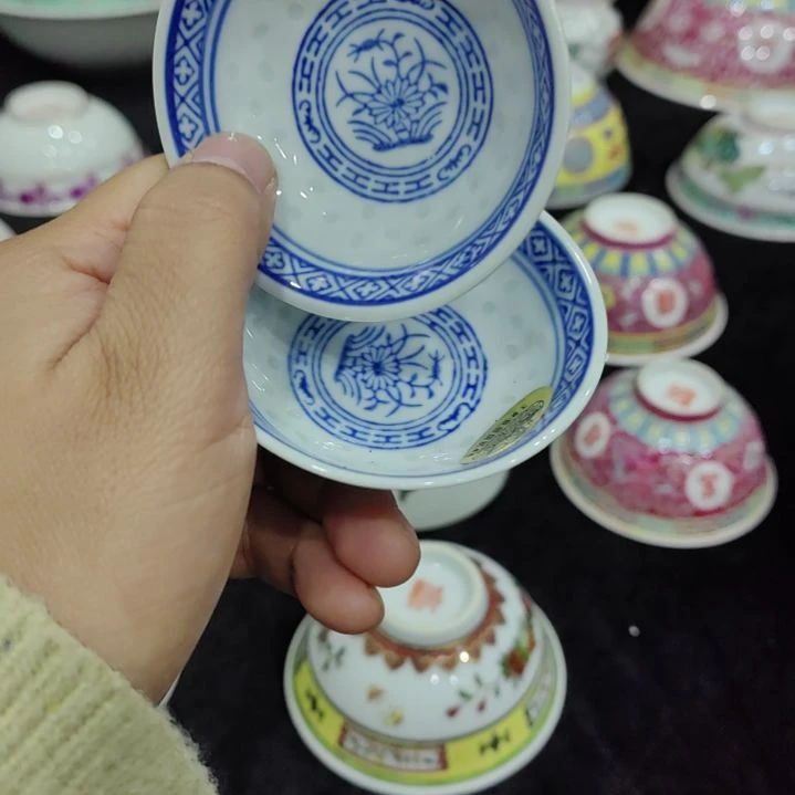 瓷景德镇小碟子一对玩玉标