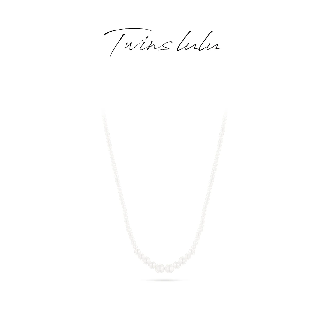TWINS LULU 镀K金 轻奢小众简约百搭款高级感珠珠项链TSJ10186