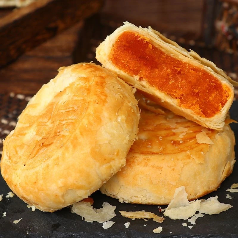 恒酥黄庄月饼420g酥皮蛋黄月饼板栗黑芝麻玫瑰多口味中秋糕点点心