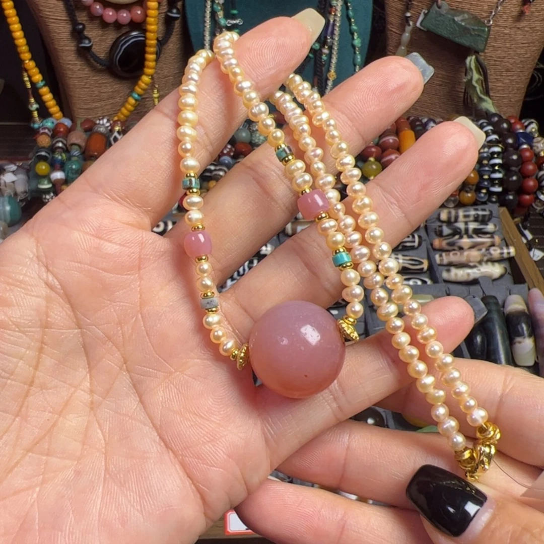 玛瑙/玉髓未镶嵌项链