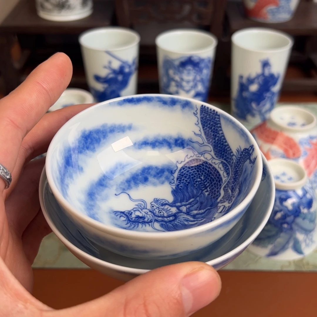 瓷片小****耙景德镇瓷器手工手绘