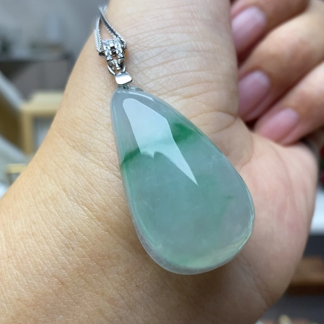 【闪购商品】颈饰银S925镶嵌翡翠14