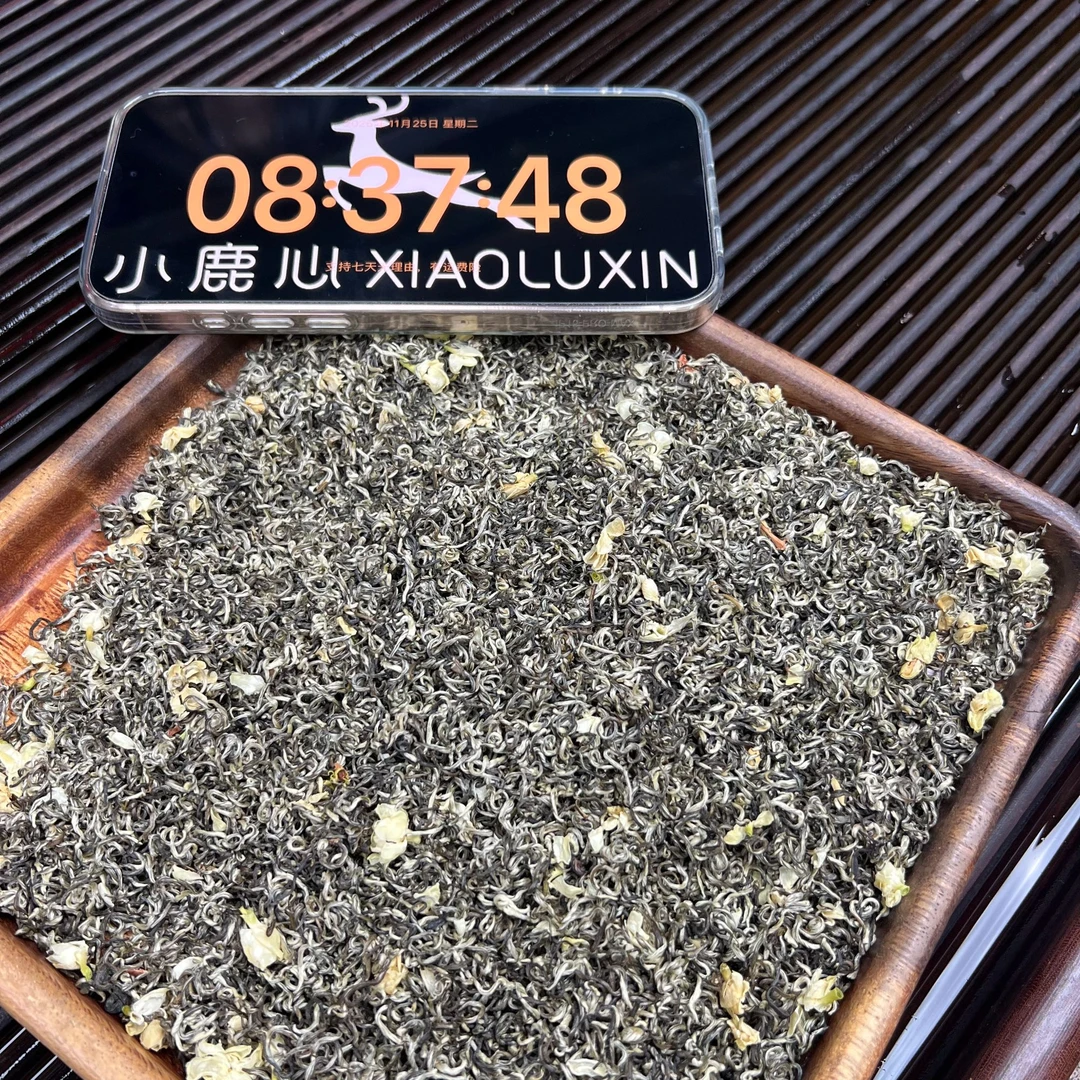 ①茉莉飘雪  小鹿收茶茉莉绿茶 横县茉莉花 11月25