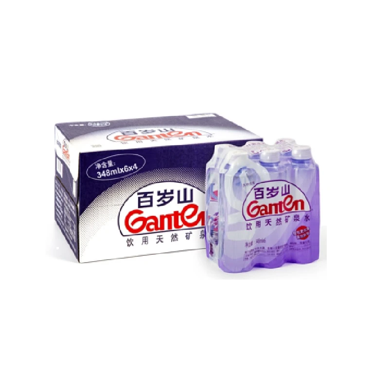 Ganten/百岁山 饮用天然矿泉水 348mL*6*4