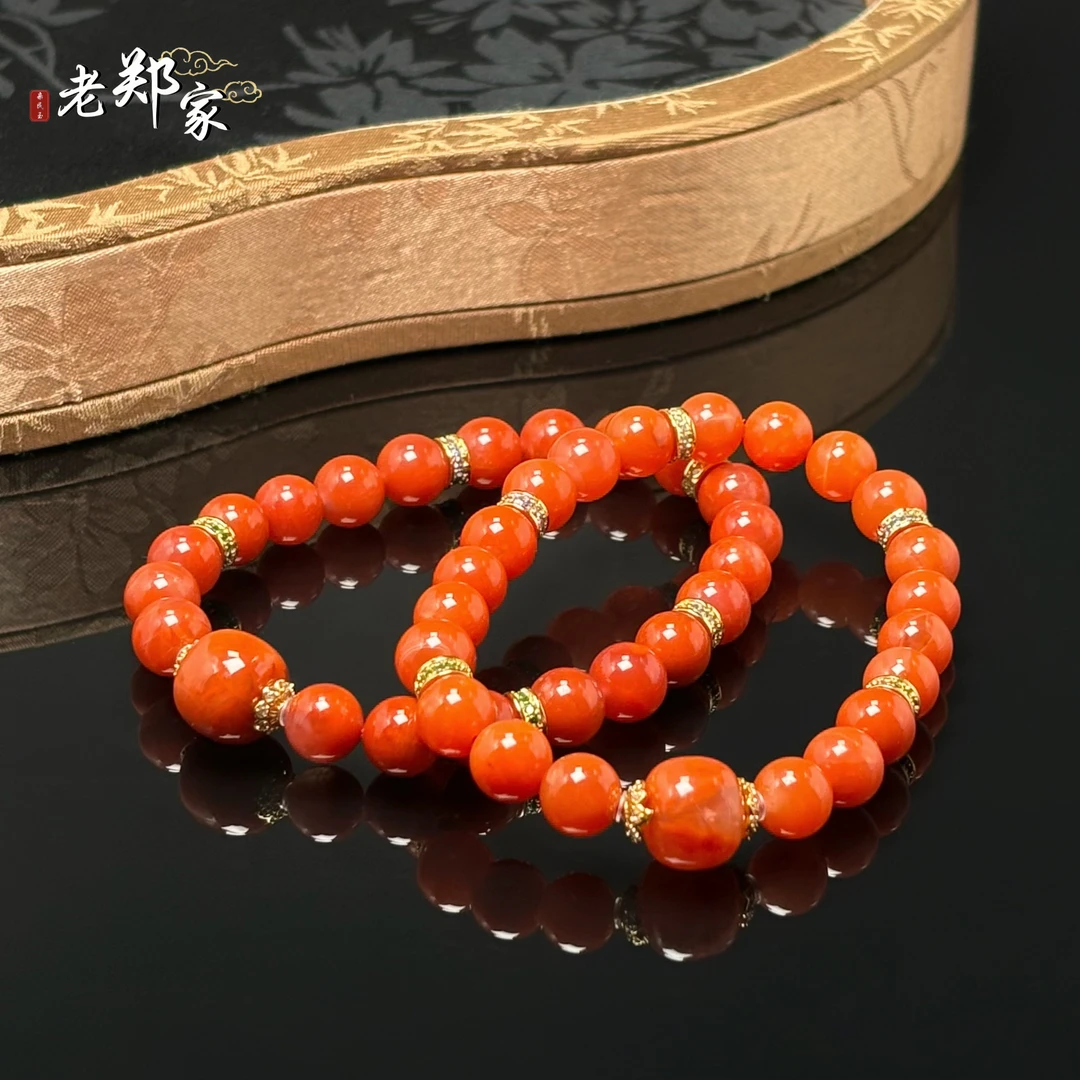 【老郑家】南红玛瑙DIY手串 多样性发一件 约8mm