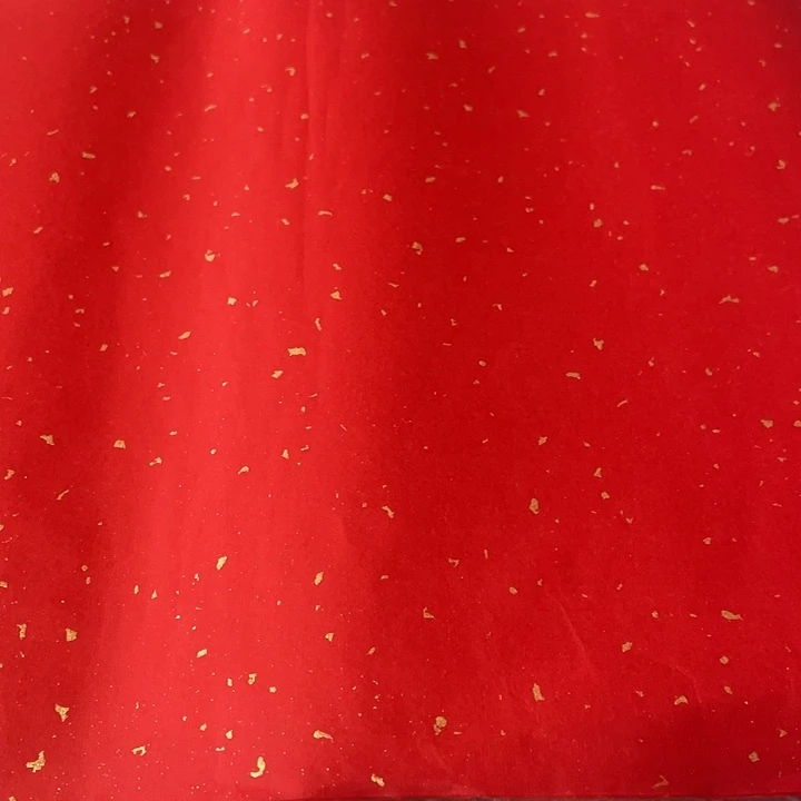 四尺对开大红洒金50