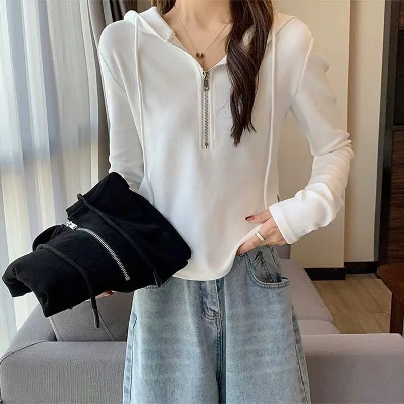 别致设计感小众长袖上衣洋气上衣女1504