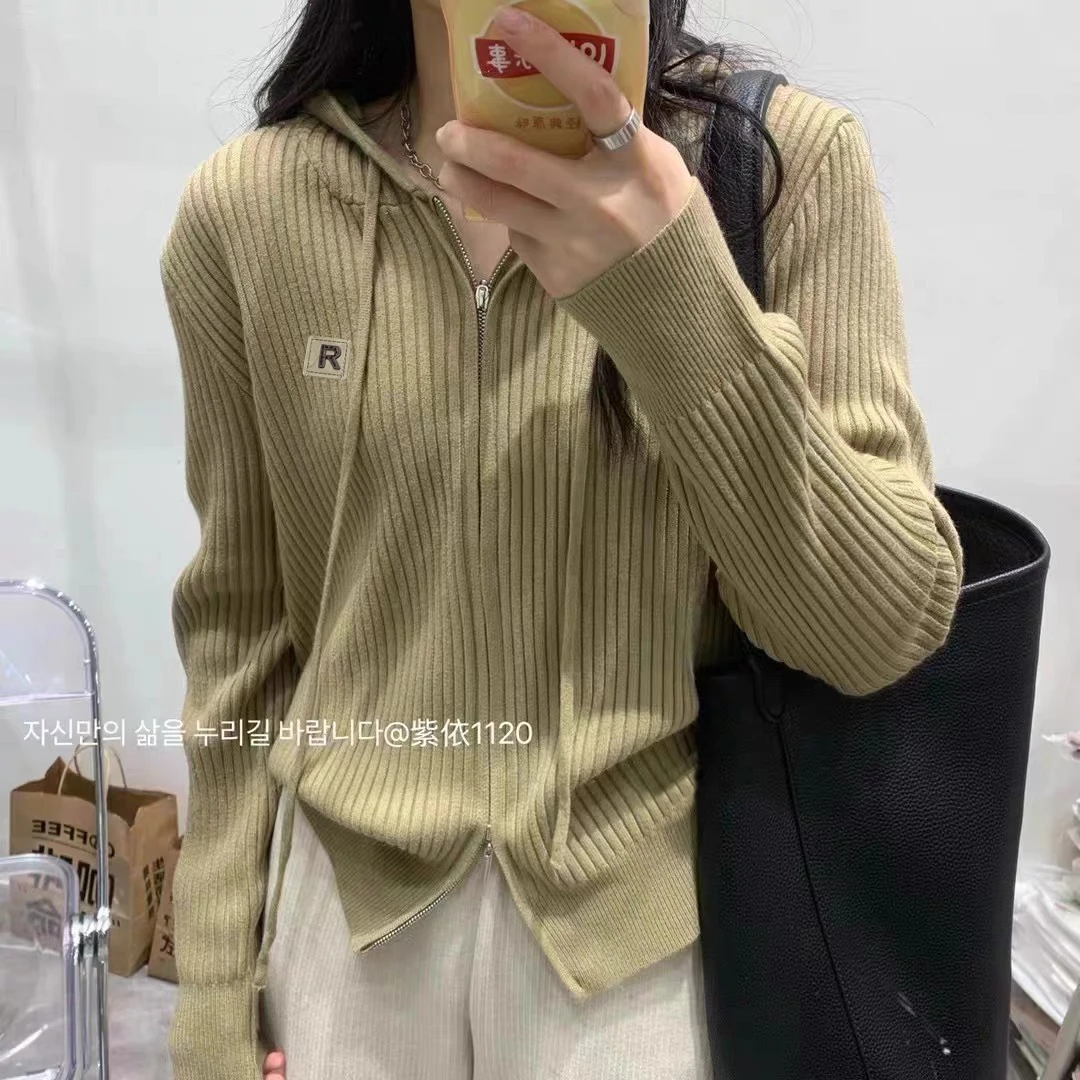 【美拉德色】开衫外套3516超柔软新款高品质连帽针织毛衣