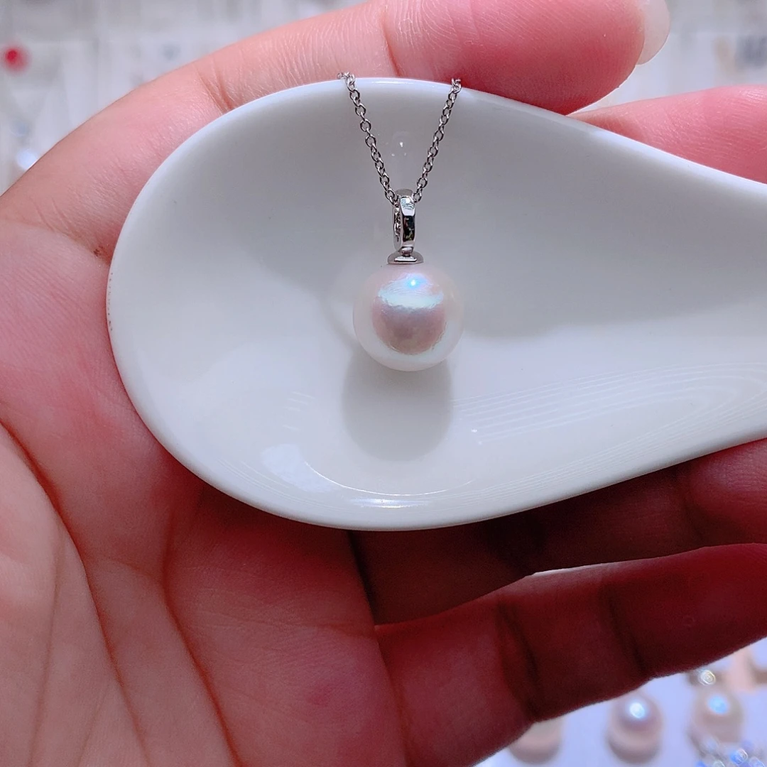 吊坠(赠链)淡水珍珠银S925镶嵌CC11.1mm