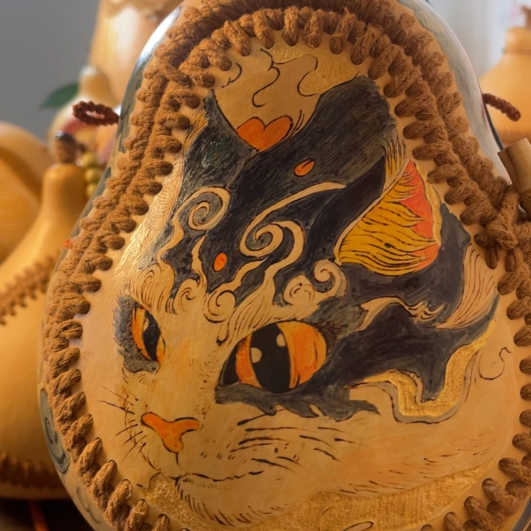 阿***）猫咪图案葫芦baobao