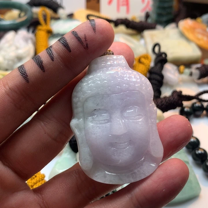 翡翠未镶嵌颈饰保真天然a货翡翠