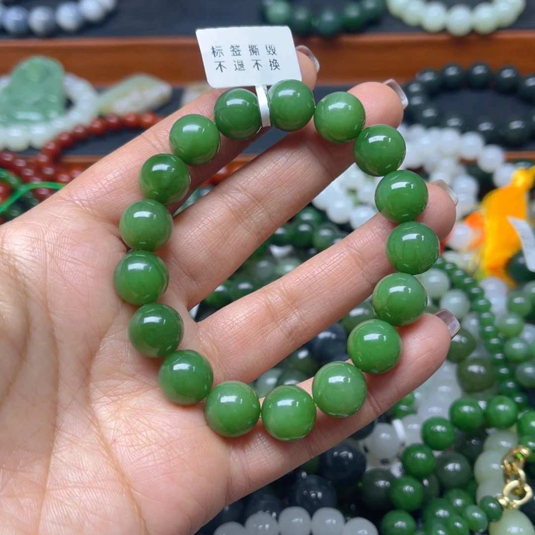 和田玉未镶嵌手链