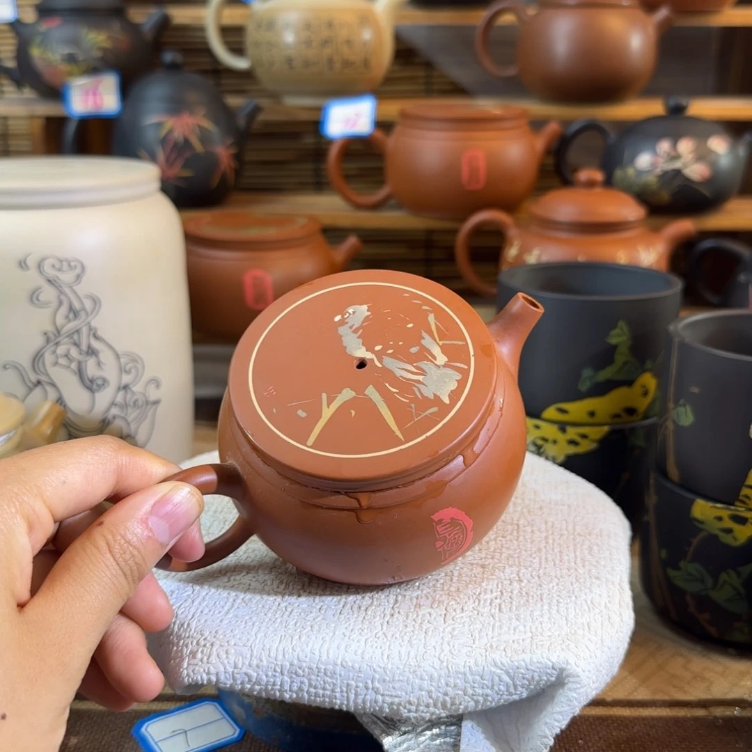 建水紫陶复烧壶全品全手工180cc