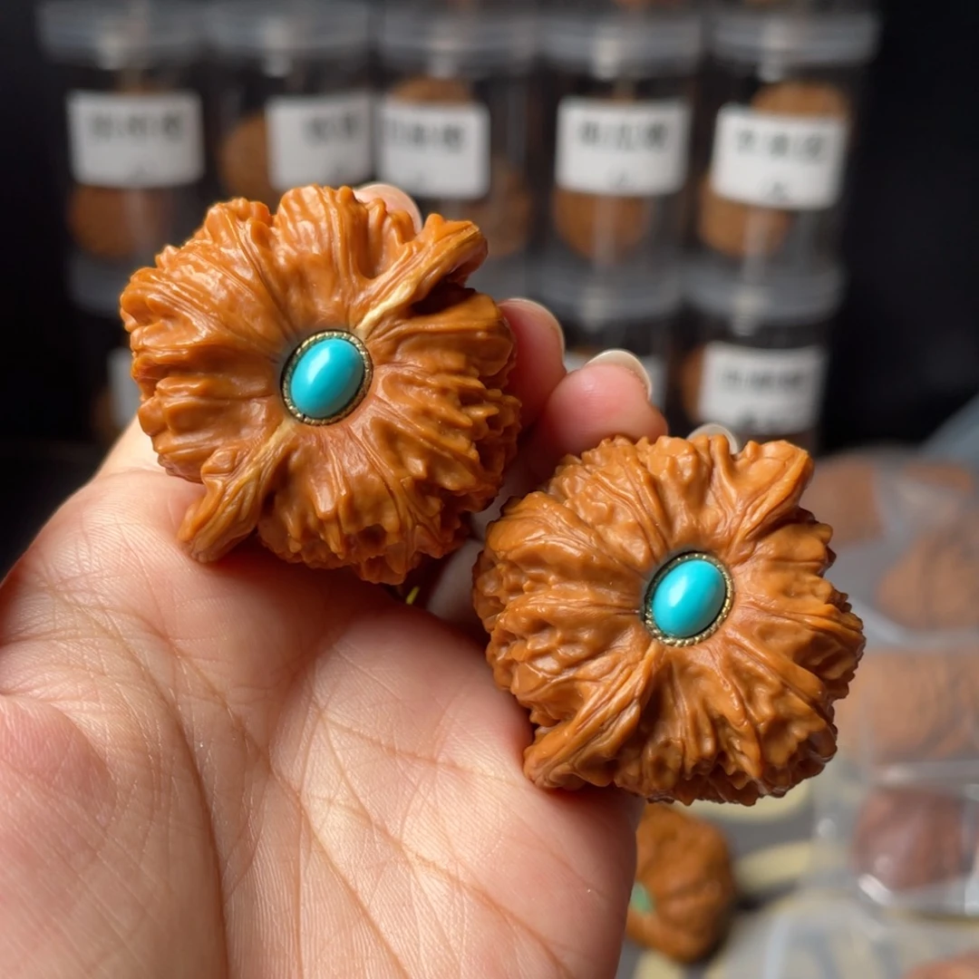 文玩核桃把件43白狮子