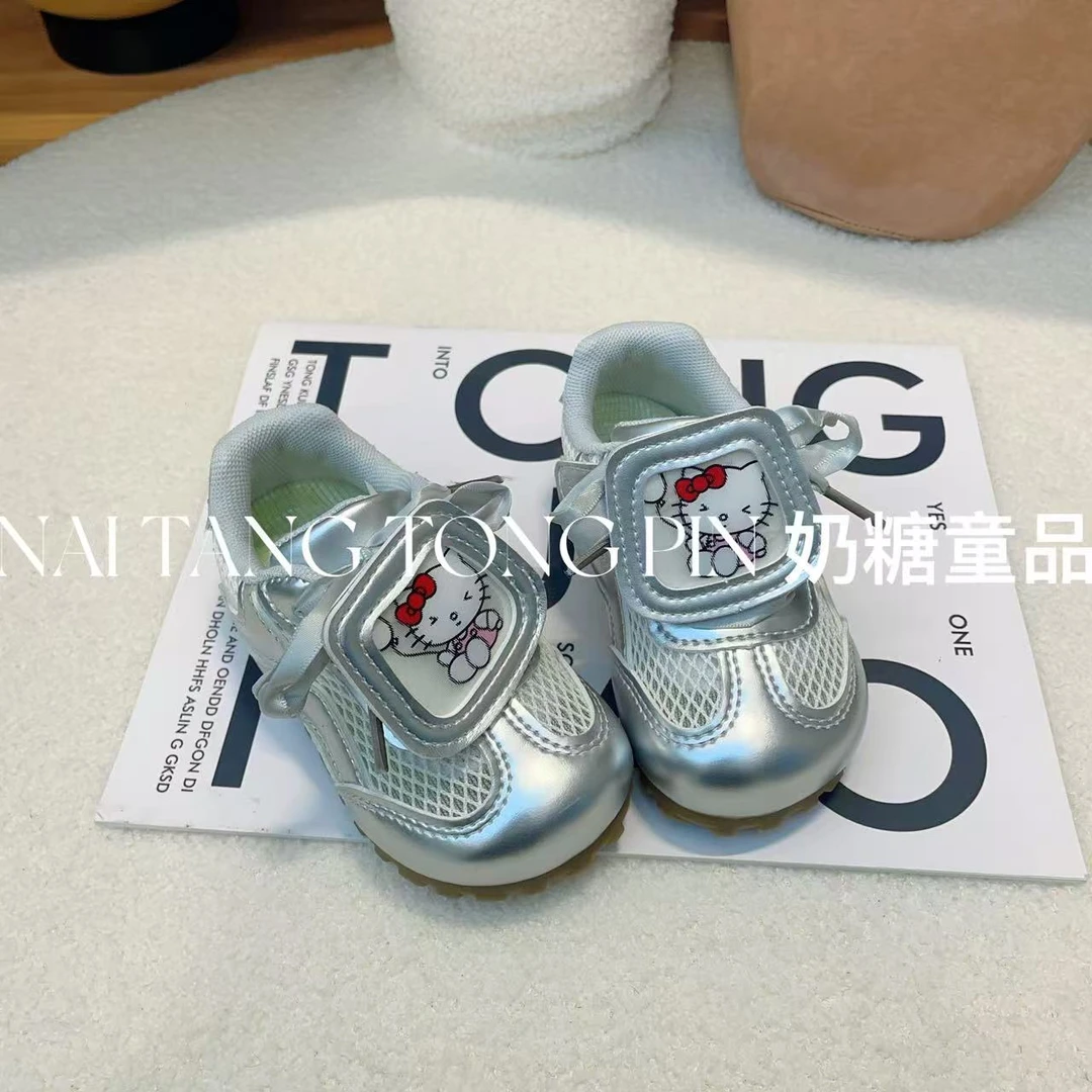 【椰蓉欧包】儿童韩版卡通透气魔术贴徳训鞋女童可爱网面软底运动鞋