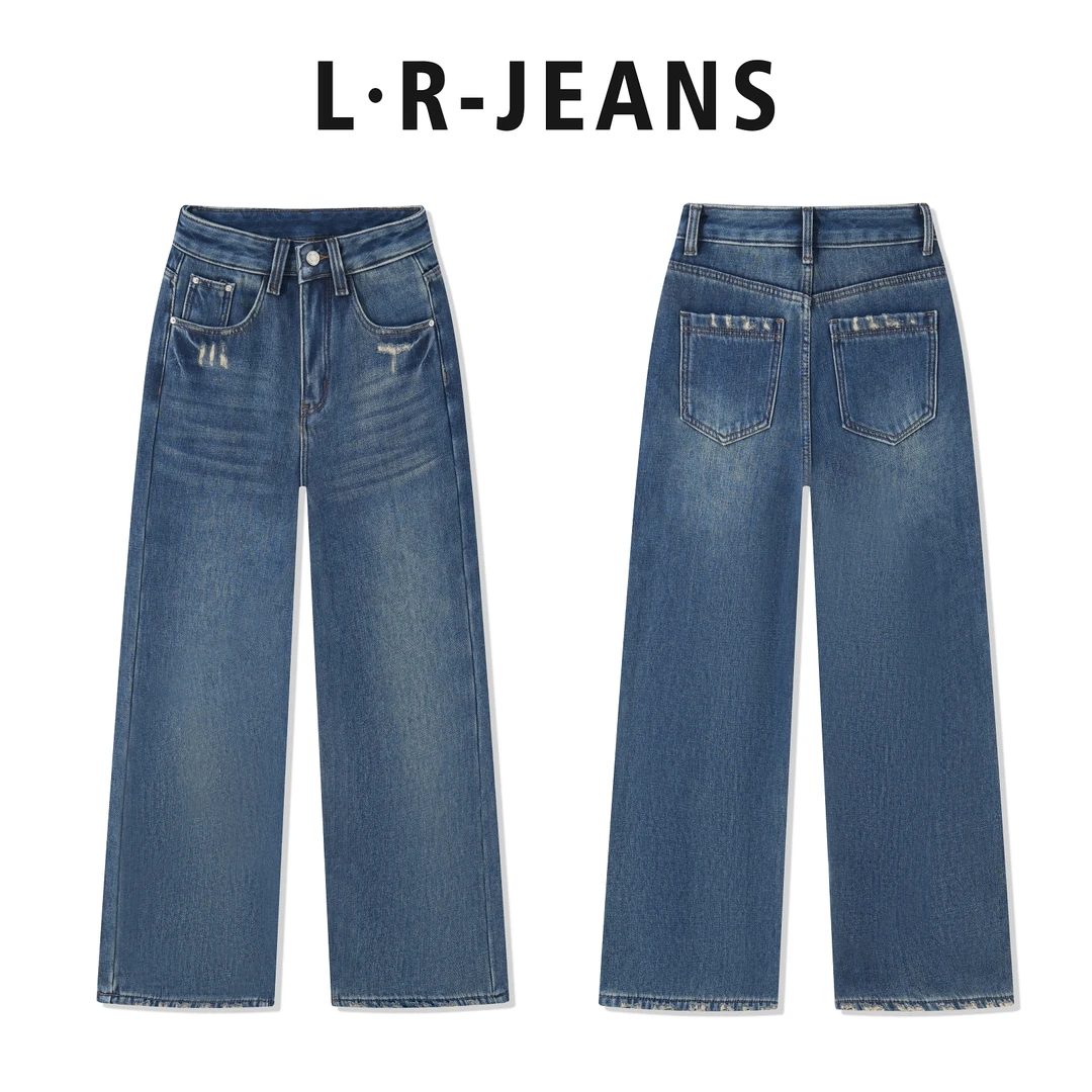 【韩系极简】2025秋冬简约时尚爆款遮肉显瘦不贴腿直筒小阔腿10067