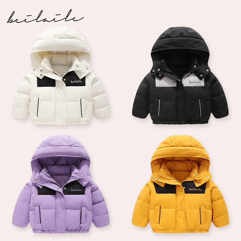 【三防连帽短款羽绒服 小乐妈咪】婴儿童羽绒服男女宝宝秋冬装K15