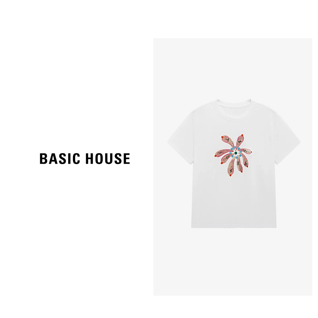 Basic House/百家好夏季休闲宽松卡通潮流时尚T恤-B0625B5CIF2