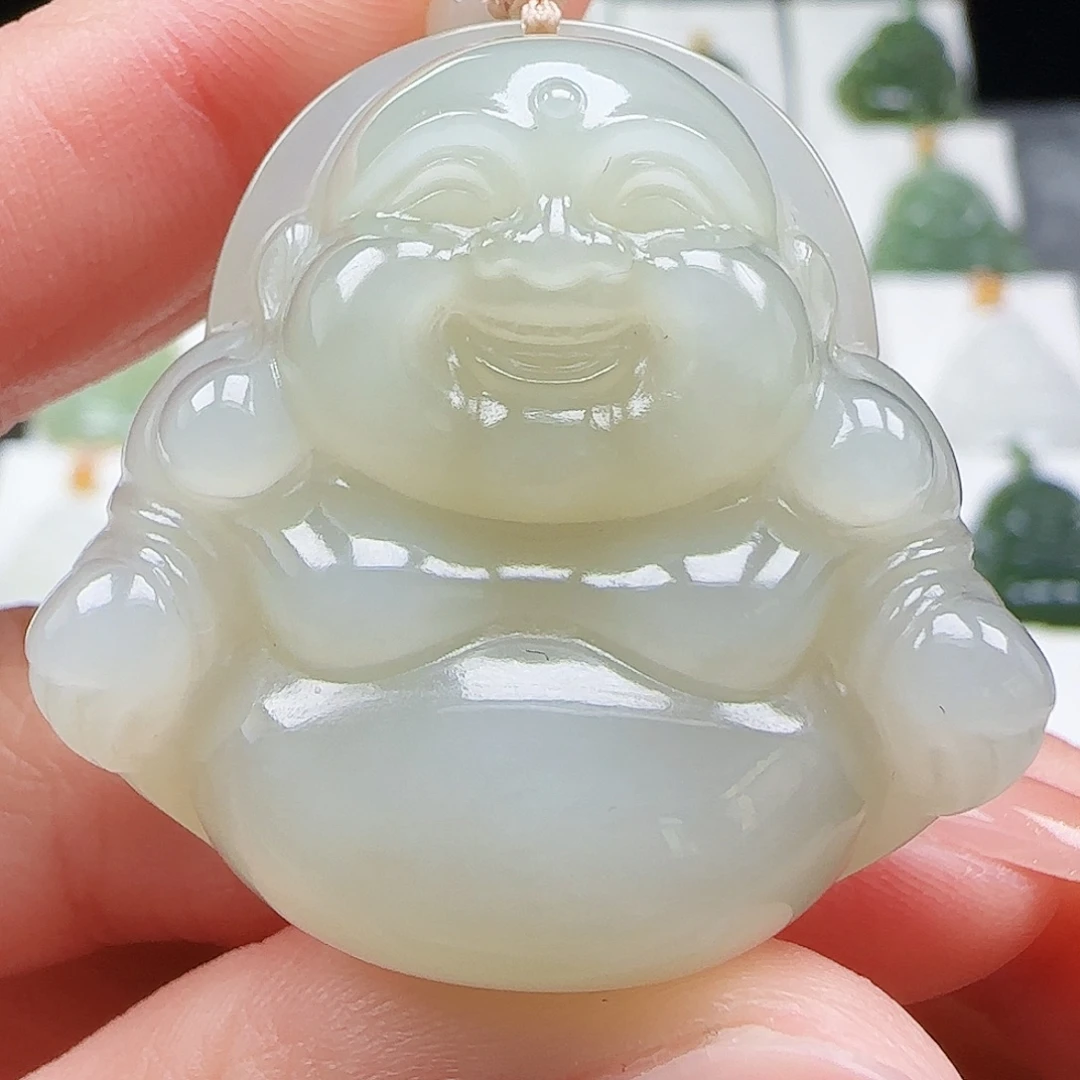 和田玉未镶嵌吊坠(赠链)