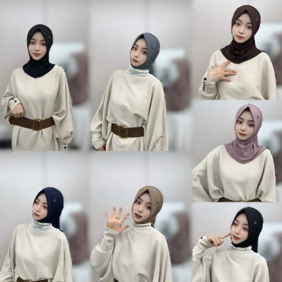 MT极简风「M标」休闲简约软帽檐纱巾