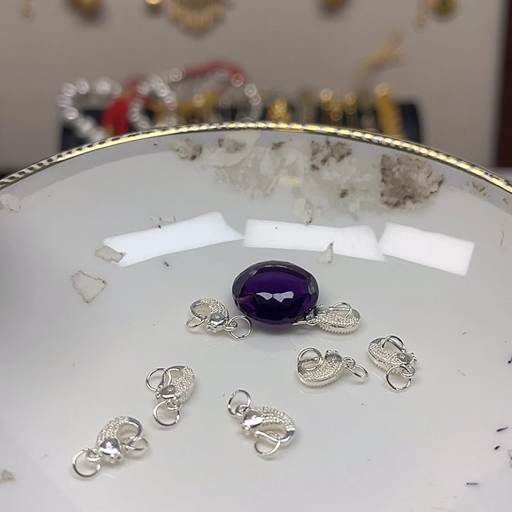 紫晶颈饰银S925镶嵌紫晶925镶嵌68