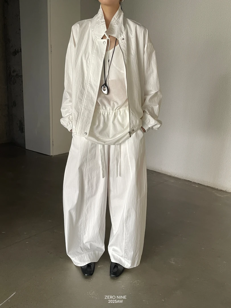 米古古ZERO NINE # 8007#福 松紧腰腰带阔腿裤（裤长102 腰围64）