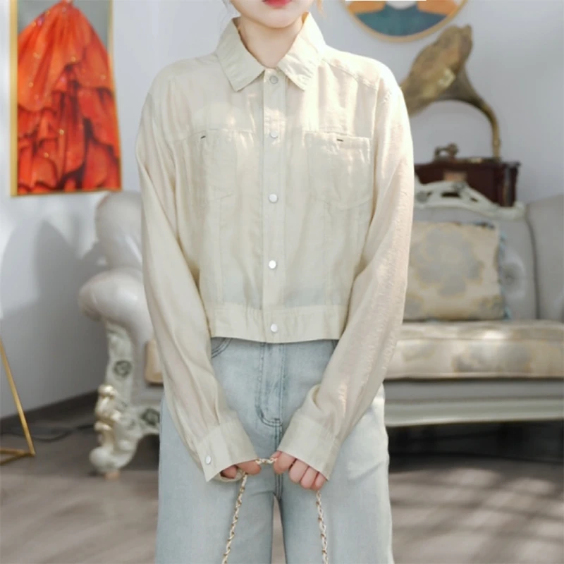 无印心匠K1603 纯色+翻领 单排扣&简约 上衣女外套 A13441-2