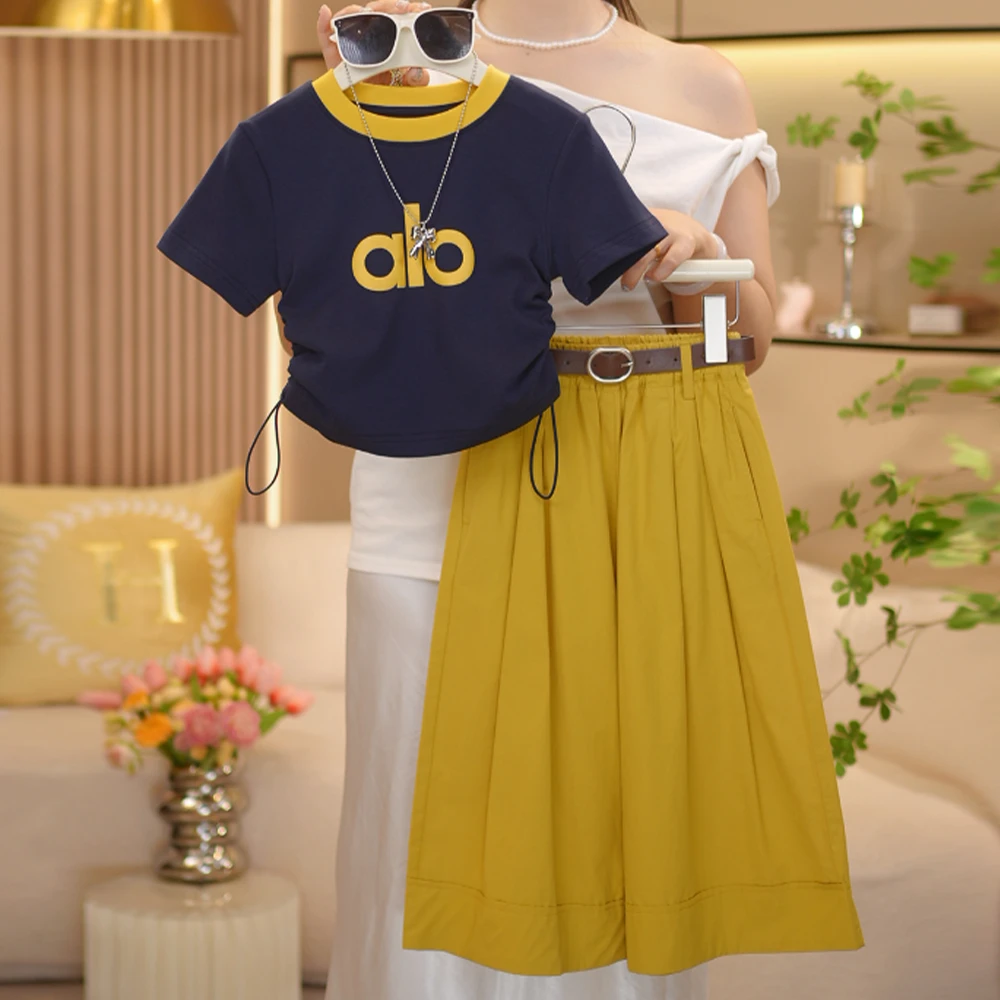 女童夏装套装独特洋气时髦女童装韩版儿童休闲套装夏季6-12岁衣服