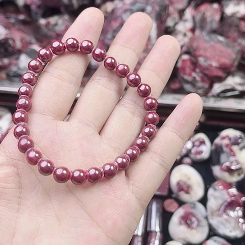 【闪购商品】天然辰砂天然原矿朱砂手串6