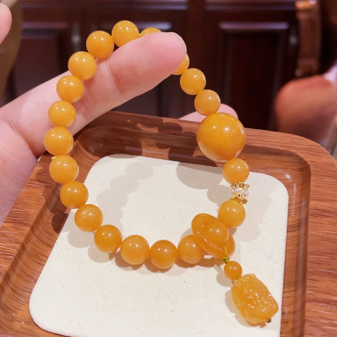 蜜蜡未镶嵌手串手串