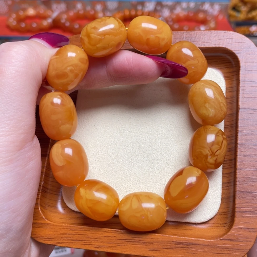 蜜蜡未镶嵌手链手串