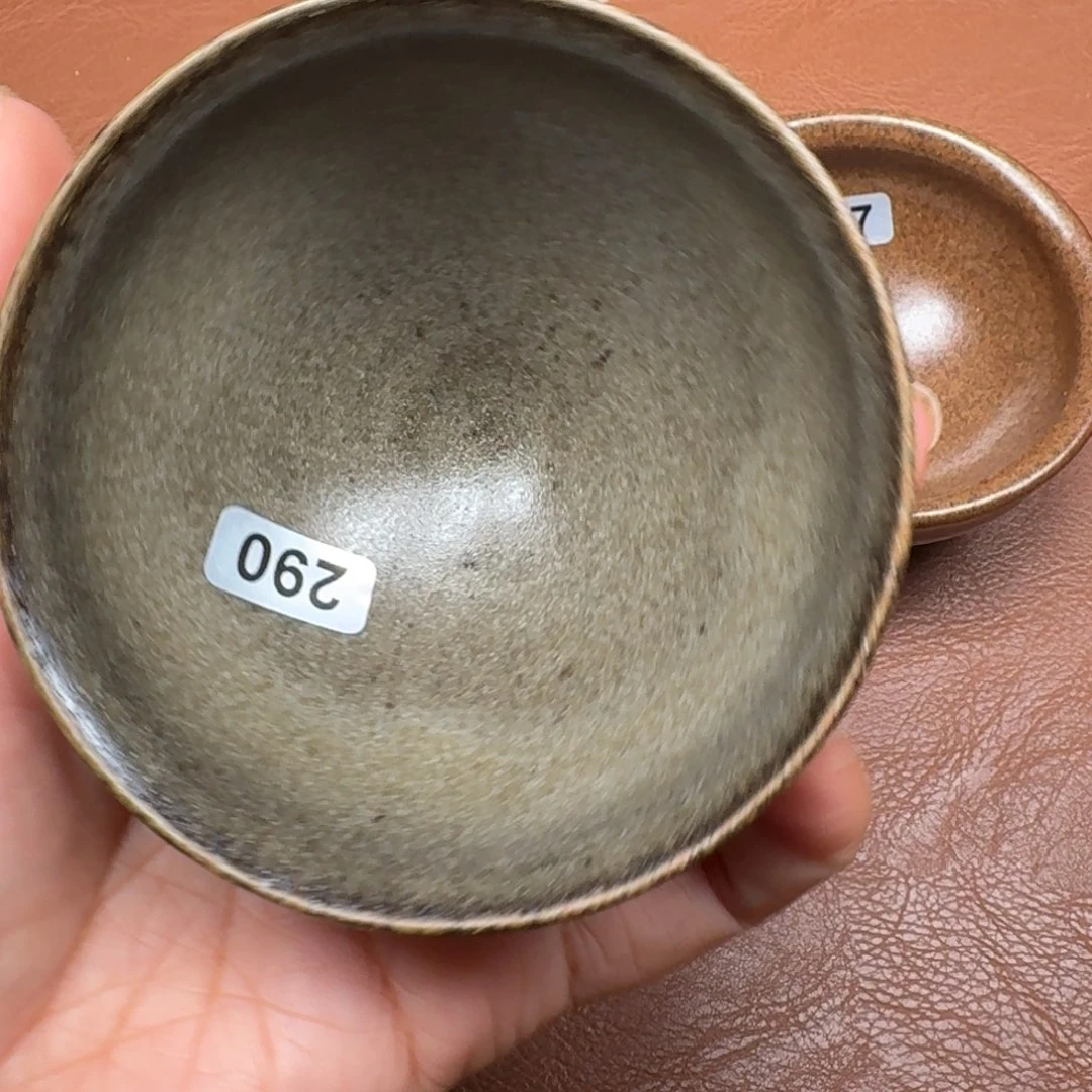 茶盏龙窑柴烧自然还原瑕疵290