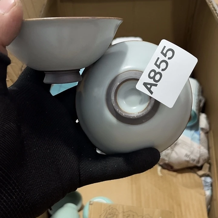 瓷片茶摆件工艺品摆件666