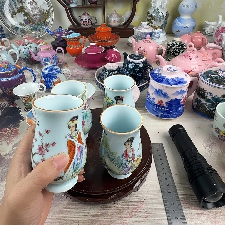 玫***韵陶摆件景德镇陶瓷老厂瓷30