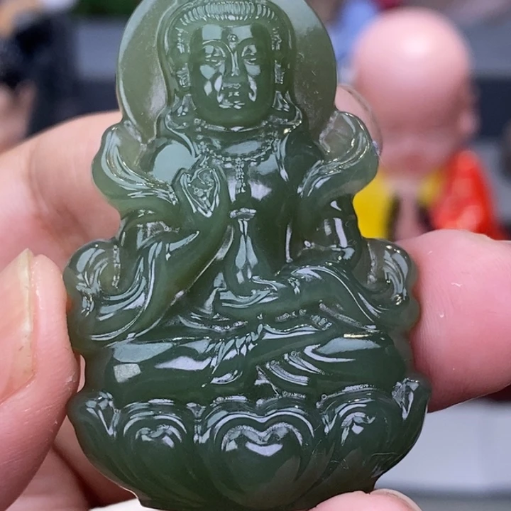 和田玉未镶嵌颈饰悟**玄