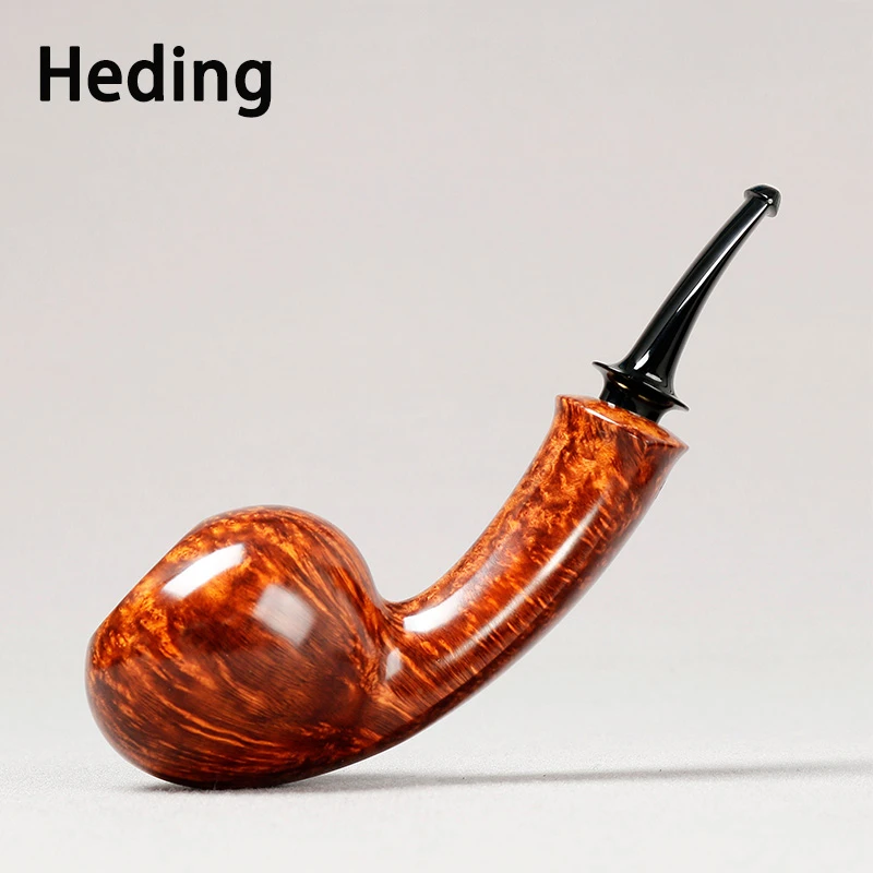 丹麦大师黑丁Heding 光面长腿番茄 3毫米 手工石楠木烟斗