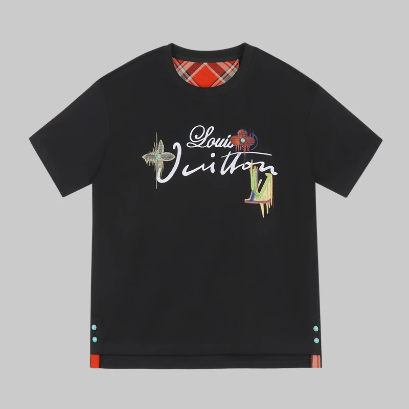 男士绿松石开叉短袖-4