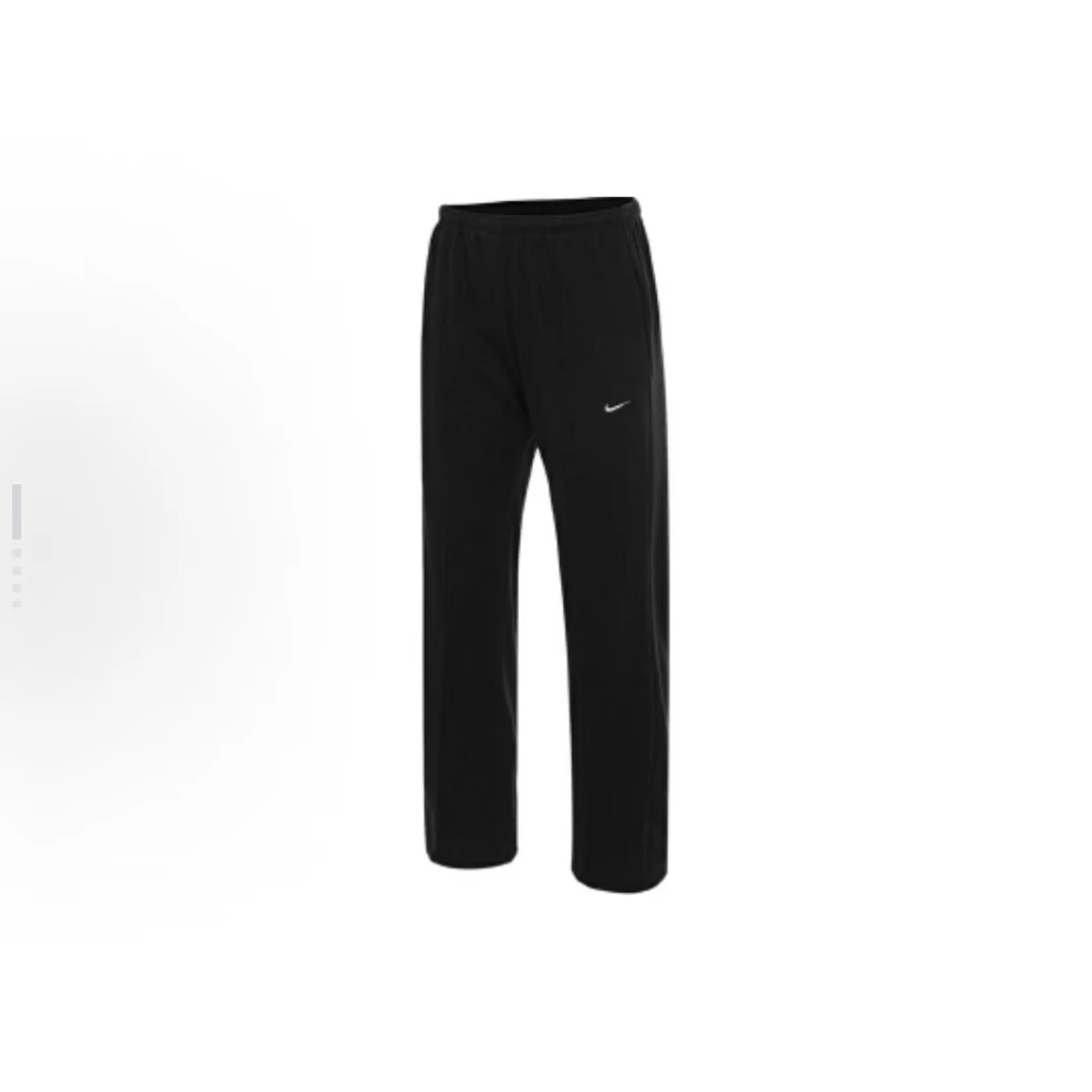 Nike 纯色品牌小logo中腰舒适针织运动裤 女款 黑色 HF6459010