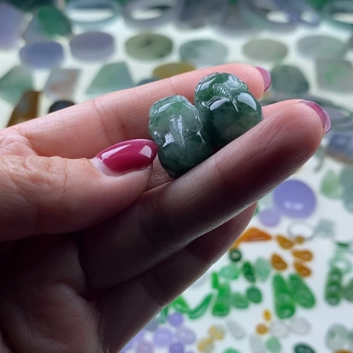 ****水翡翠未镶嵌挂件天然翡翠