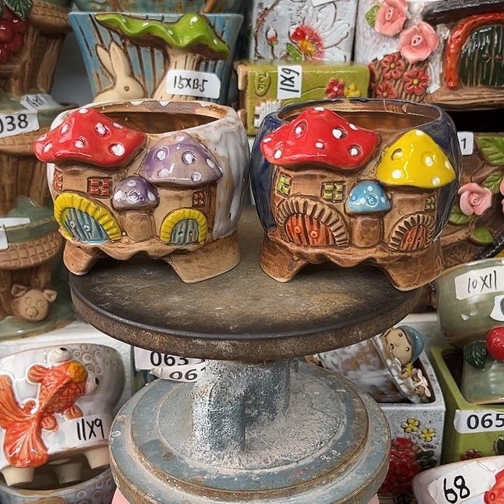 紫砂花盆粗陶材质多肉花盆