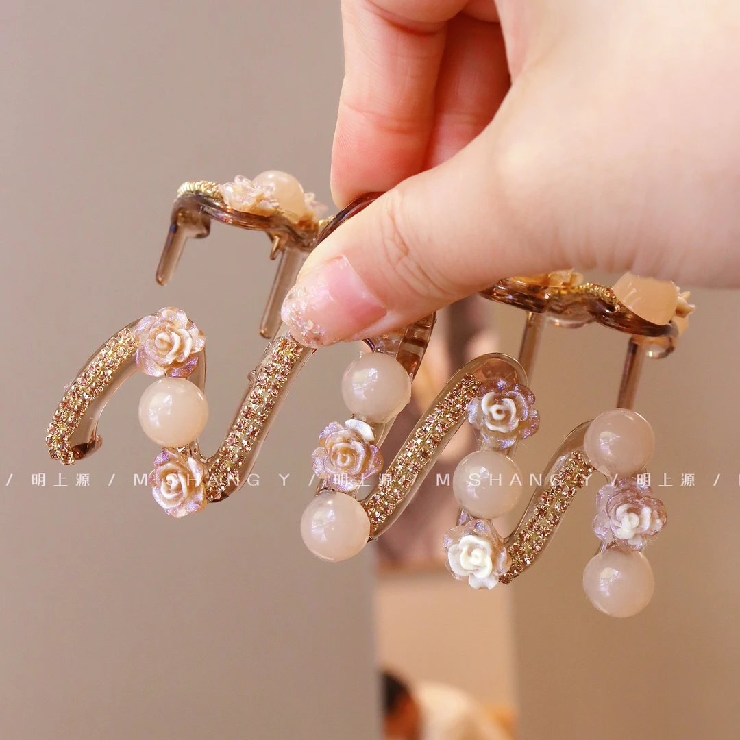 M1171新款韩版波浪抓夹气质精致发抓韩式简约款发夹网红头饰百搭