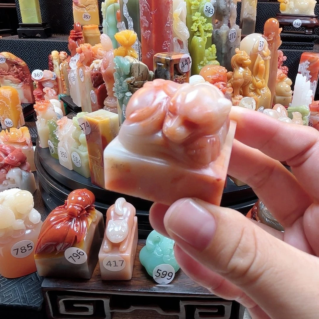 其他寿山石睡狸墩子