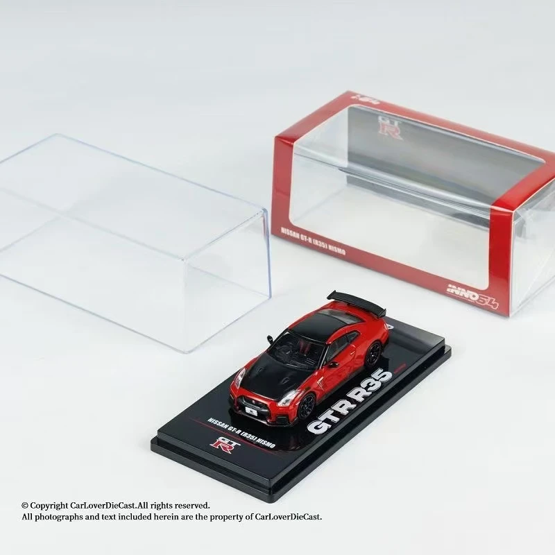 INNO现货1/64尼桑日产GTR R35 NISMO红色收藏合金汽车模型