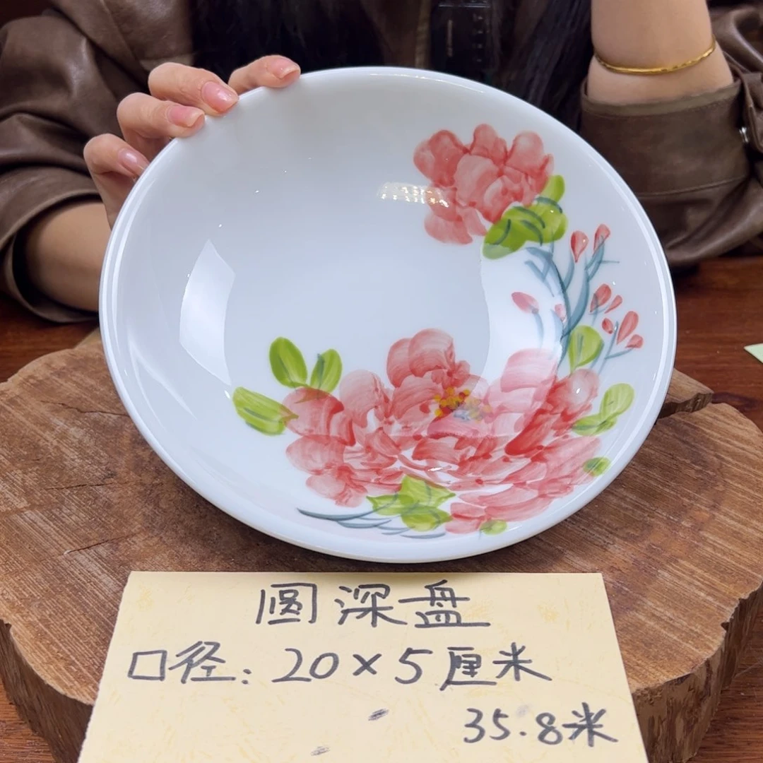 瓷片景德镇陶瓷手工手绘制作